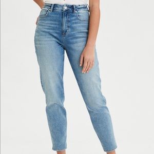 AE stretch mom jeans